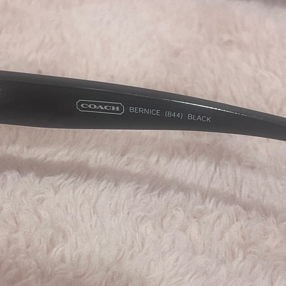 Coach BERNICE 844 BLACK Eyeglasses Frames Grey White Rectangle - Picture 10 of 16